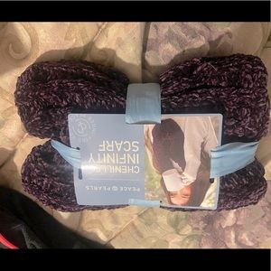 Purple infinity scarf